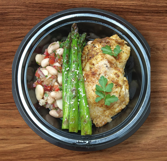 Chicken Thigh, Butterbean & Cannellini Salad